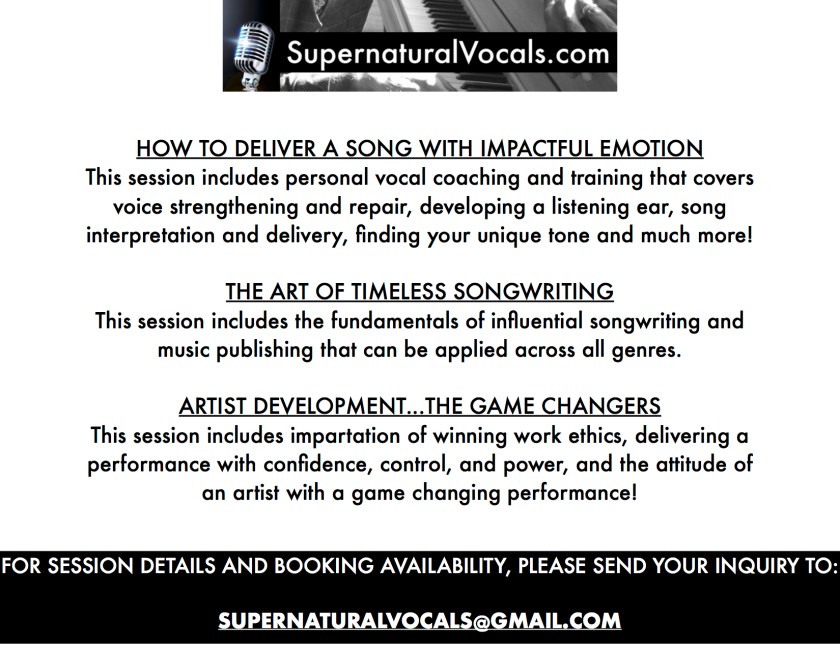 Supernatural Vocals BKM Services pic